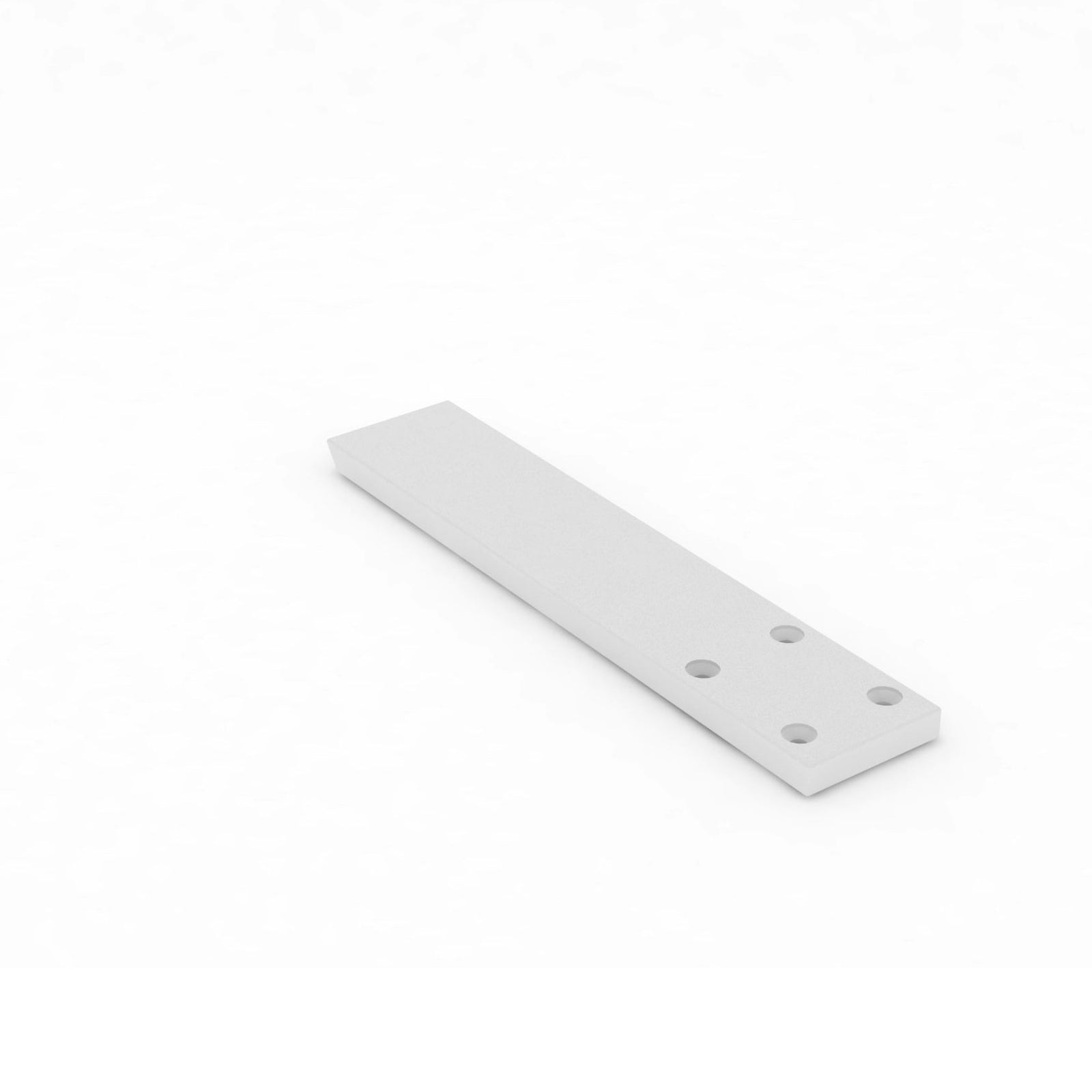 Hidden Granite Countertop Flat White Bracket - 12" size. Concealed support for countertops, bars, and more.