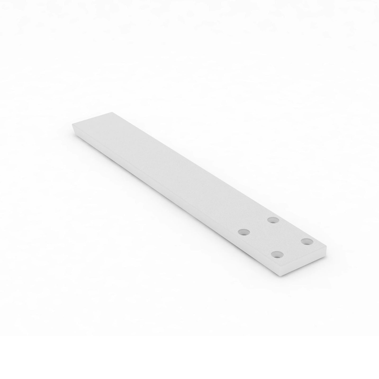 Hidden Granite Countertop Flat White Bracket - 16" size. Concealed support for countertops, bars, and more.