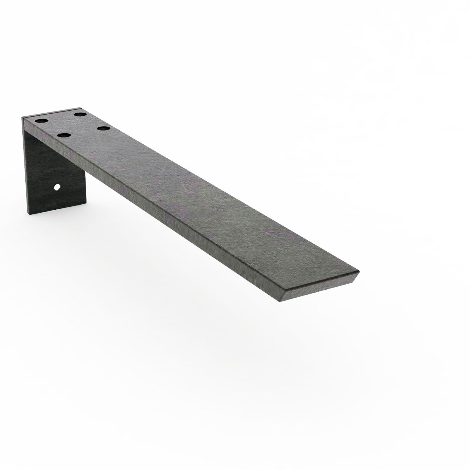 Hidden Granite Countertop L Bracket - 18" Raw. Sturdy support for kitchen islands and pony walls.