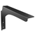 12" X 8" Left Hand Wall Mount Bench Bracket with Matte Black Powder Coat Finish View 1