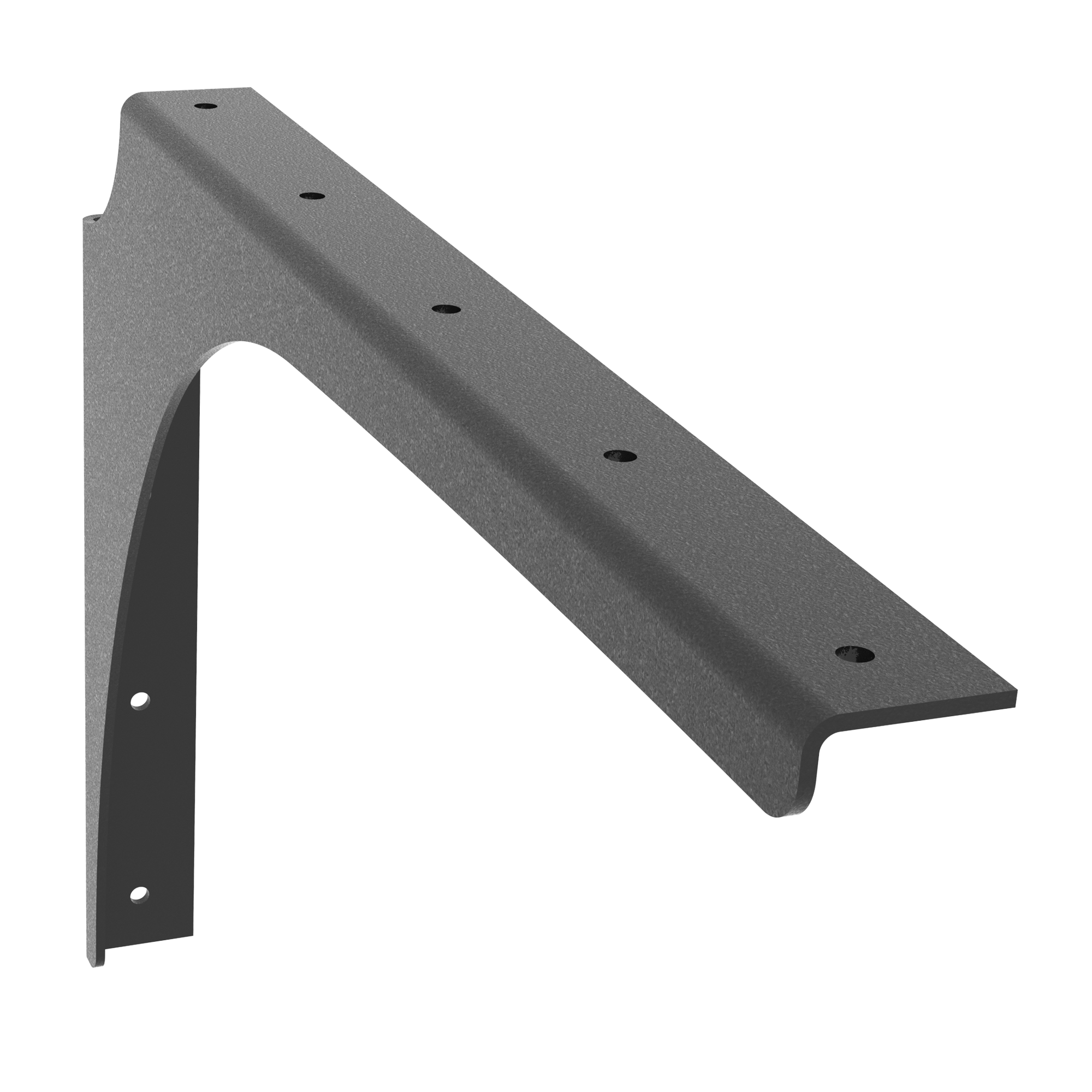 Universal Commercial Support Bracket - 18" x 12" Left Handed with Black Powder Coat Finish. Supports floating ADA-compliant vanities, desks, shelving, countertops, and more.
