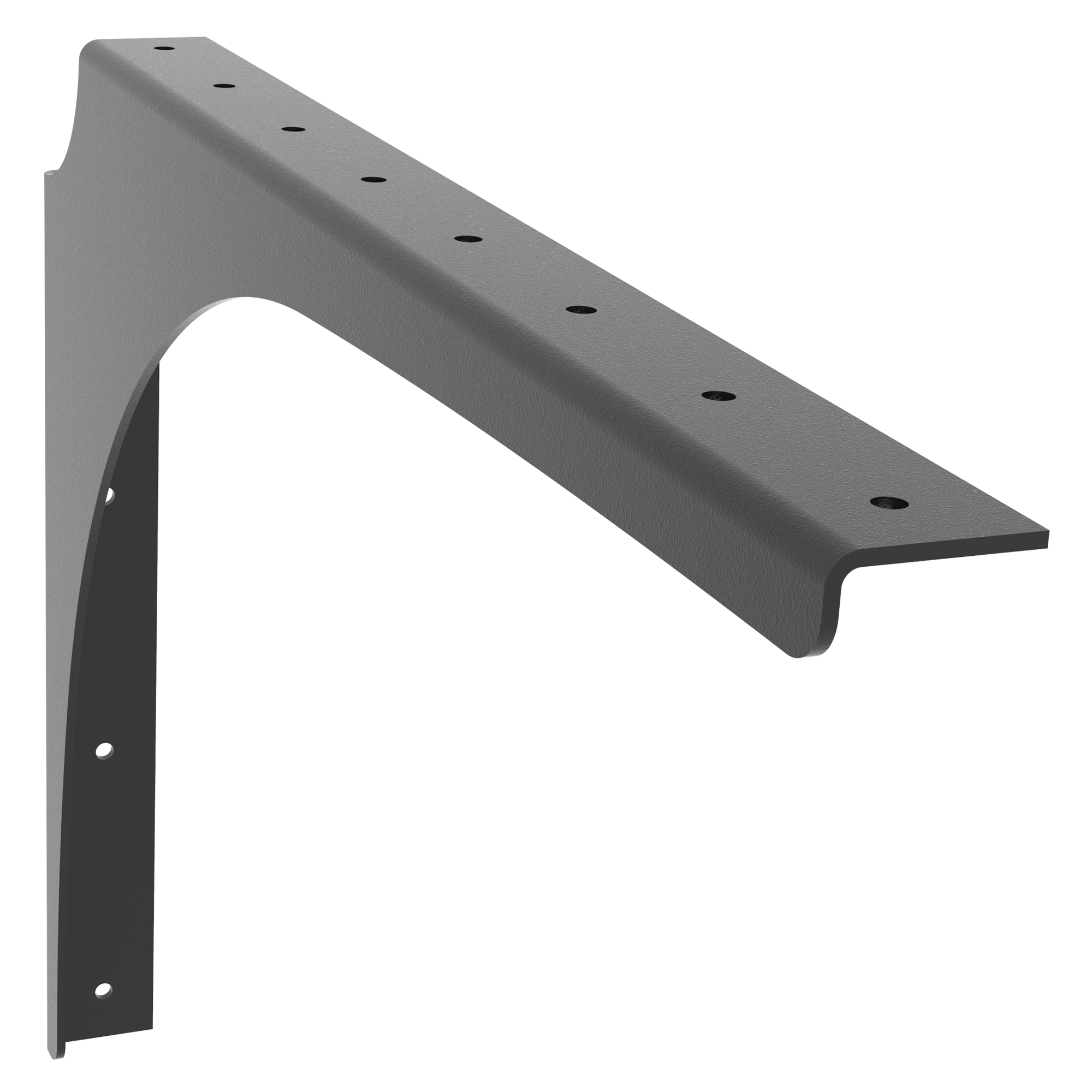 Universal Commercial Support Bracket - 21" x 15" Left Handedwith Black Powder Coat Finish. Supports floating ADA-compliant vanities, desks, shelving, countertops, and more.