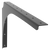 Universal Commercial Support Bracket - 21" x 15" Left Handedwith Black Powder Coat Finish. Supports floating ADA-compliant vanities, desks, shelving, countertops, and more.