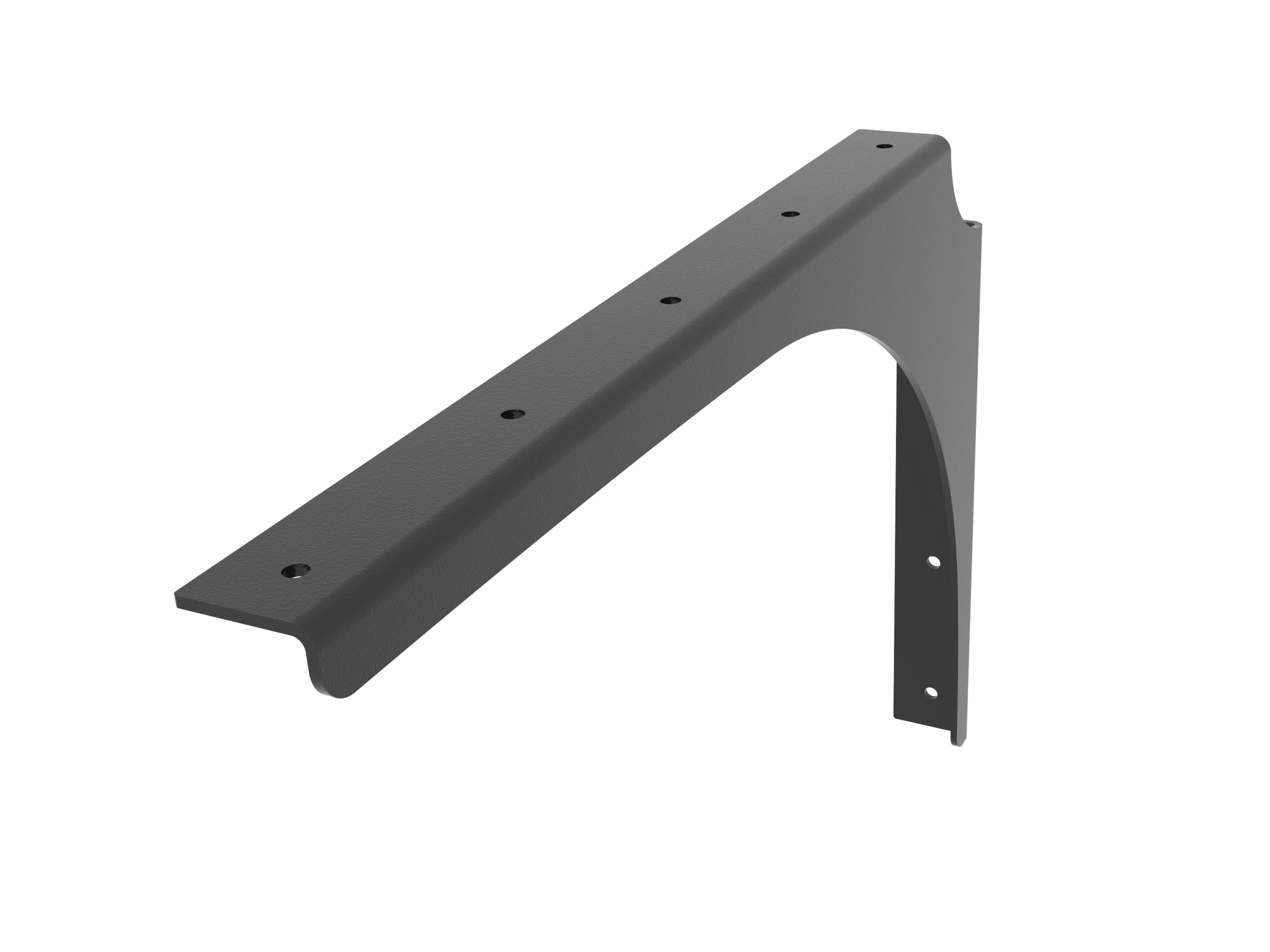 Universal Commercial Support Bracket - 18" x 12" Right with Black Powder Coat Finish. Supports floating ADA-compliant vanities, desks, shelving, countertops, and more.