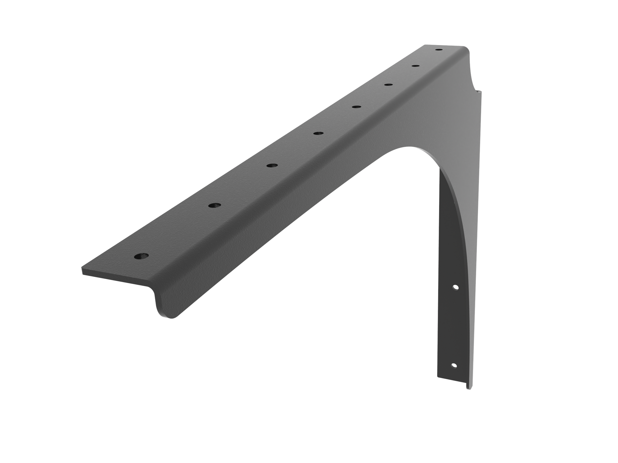 Universal Commercial Support Bracket - 21" x 15" Right Handed with Black Powder Coat Finish. Supports floating ADA-compliant vanities, desks, shelving, countertops, and more.