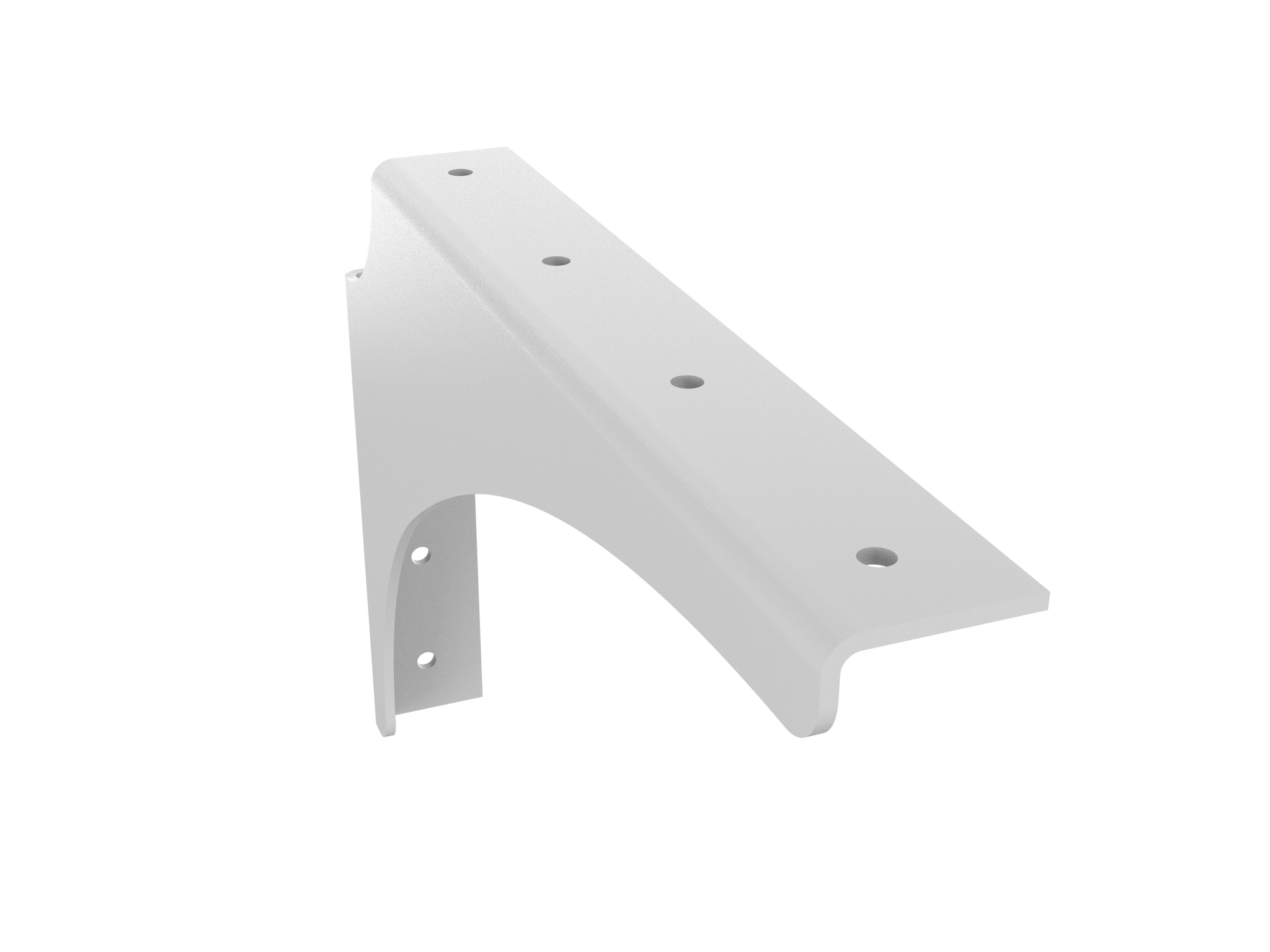 Universal Commercial Support Bracket - 12" x 8" with White Powder Coat Finish. Supports floating ADA-compliant vanities, desks, shelving, countertops, and more.