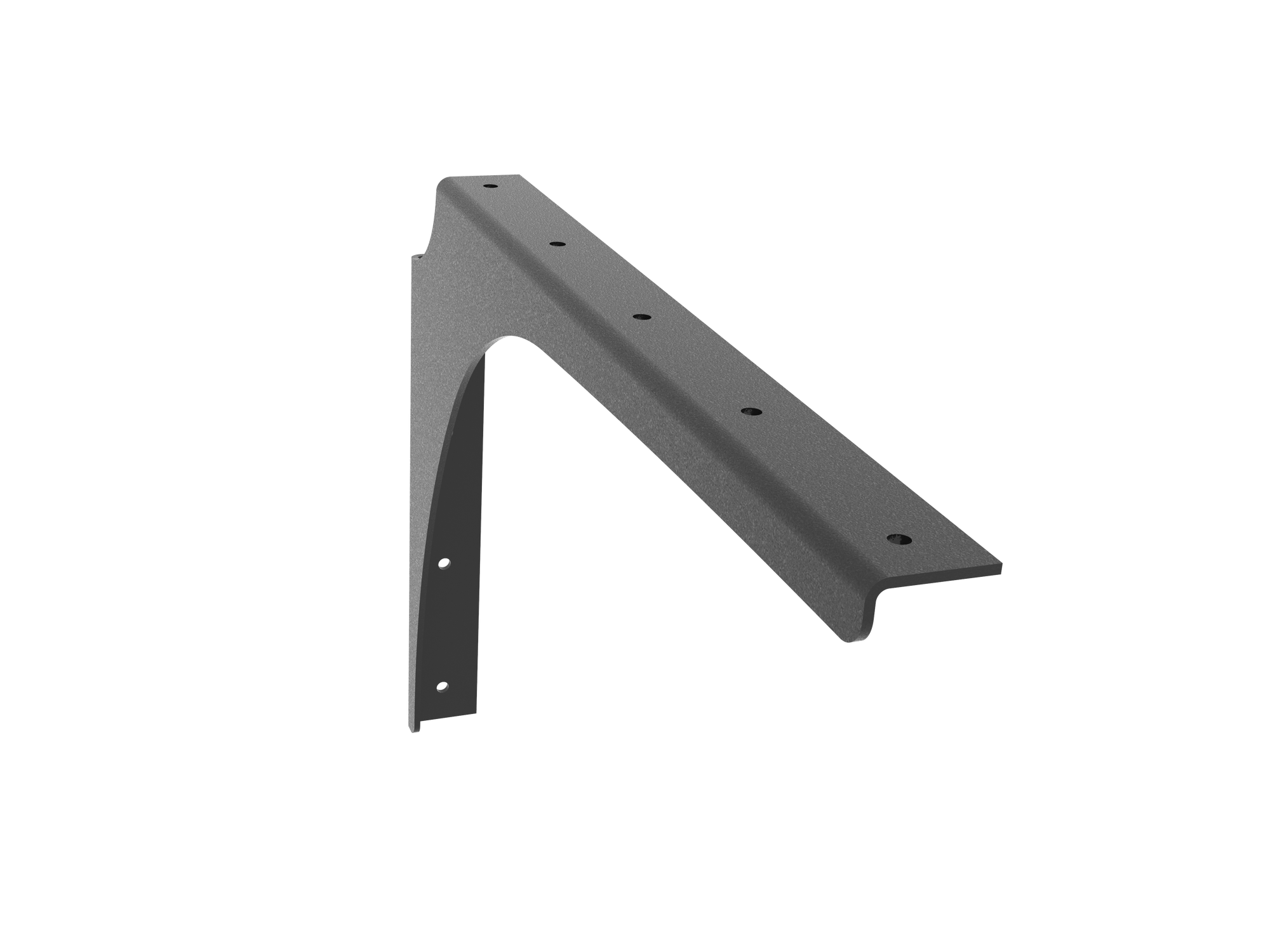 Universal Commercial Support Bracket - 18" x 12" with Black Powder Coat Finish. Supports floating ADA-compliant vanities, desks, shelving, countertops, and more.