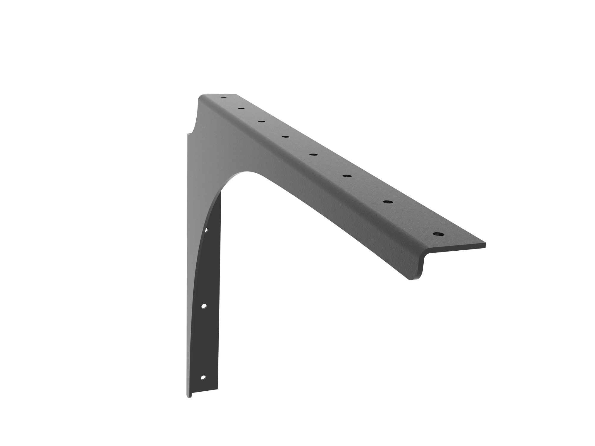 Universal Commercial Support Bracket - 21" x 15" with Black Powder Coat Finish. Supports floating ADA-compliant vanities, desks, shelving, countertops, and more.