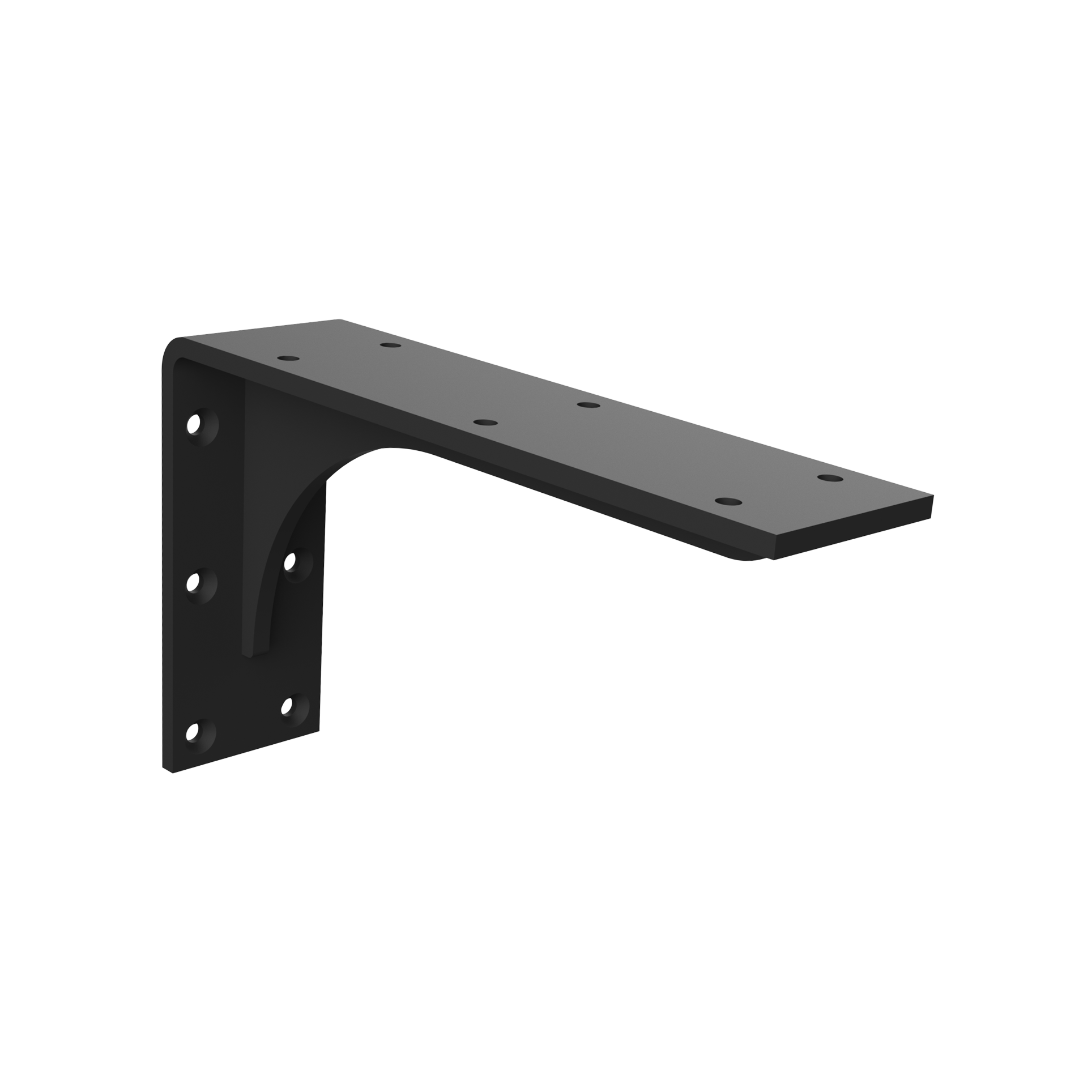 Heavy Duty Floating Bench Bracket Iron Supports