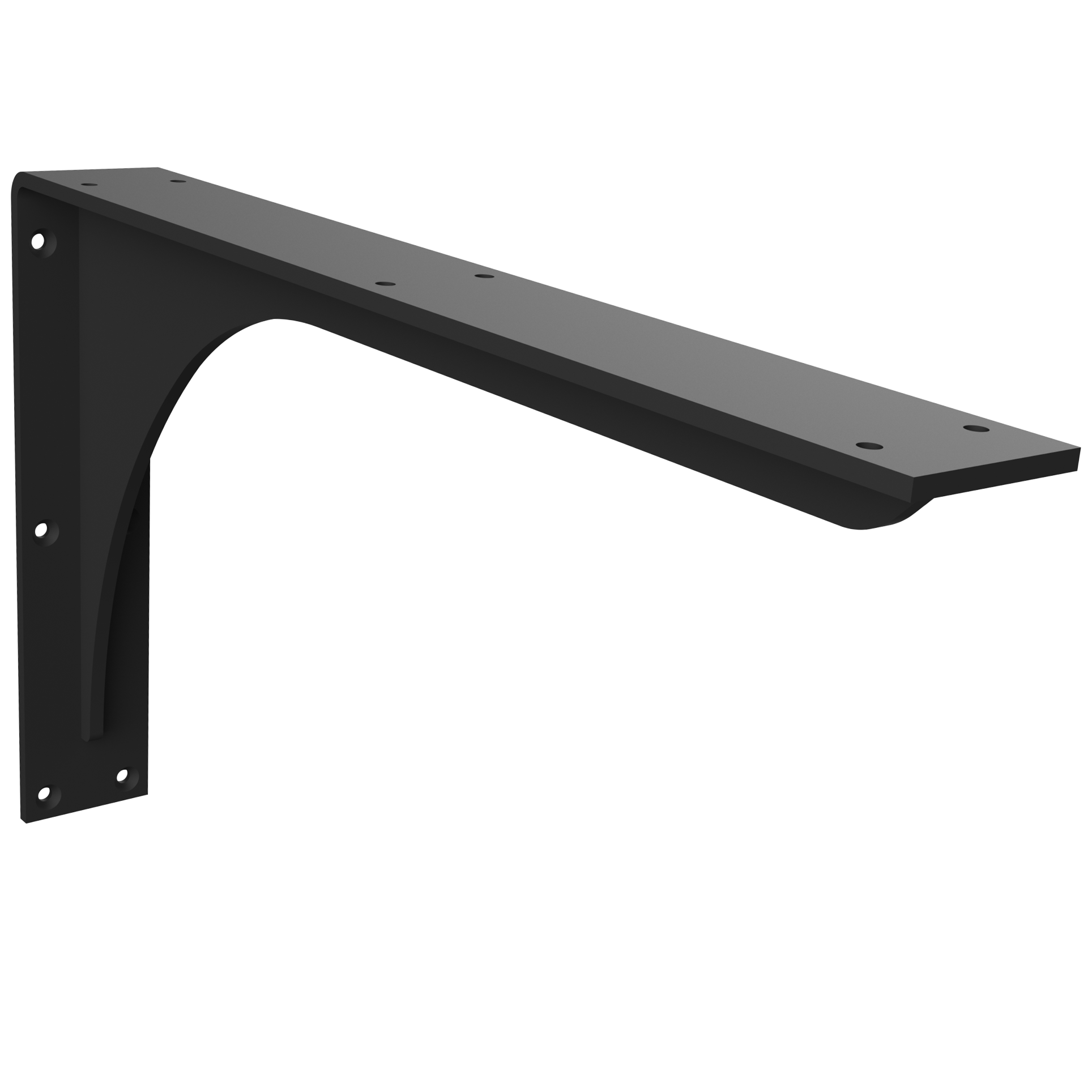 Heavy Duty Floating Bench Bracket | IronSupports.com - Iron Supports