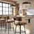 Black powder-coated HD Front Mount Countertop L Brackets installed on a kitchen island, ready to provide sturdy support for an extended countertop.