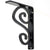 Arts N Crafts Iron Corbel (single center brace)