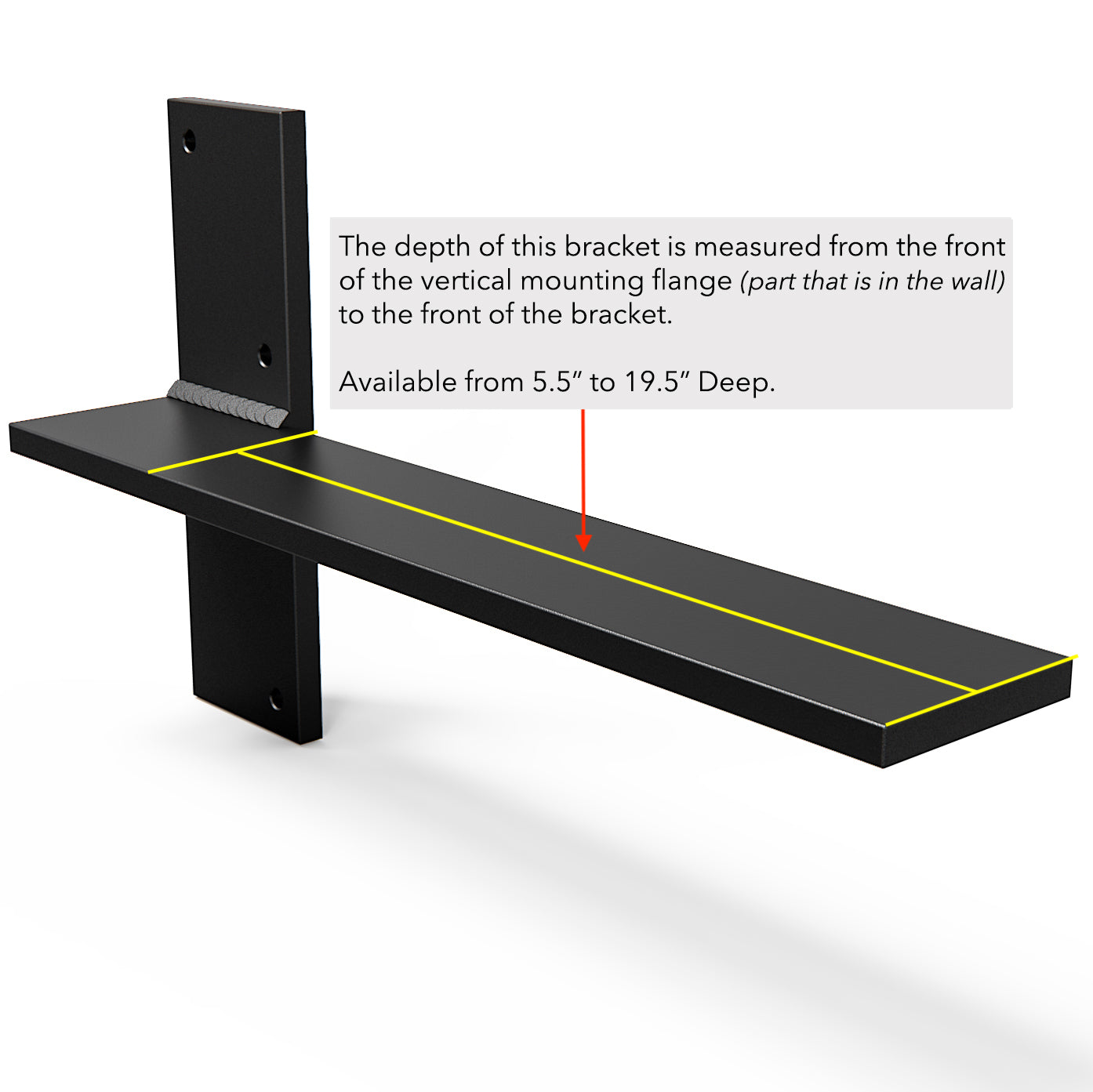 Floating Countertop Wall Bracket | Hidden Support for Counters, Desks ...