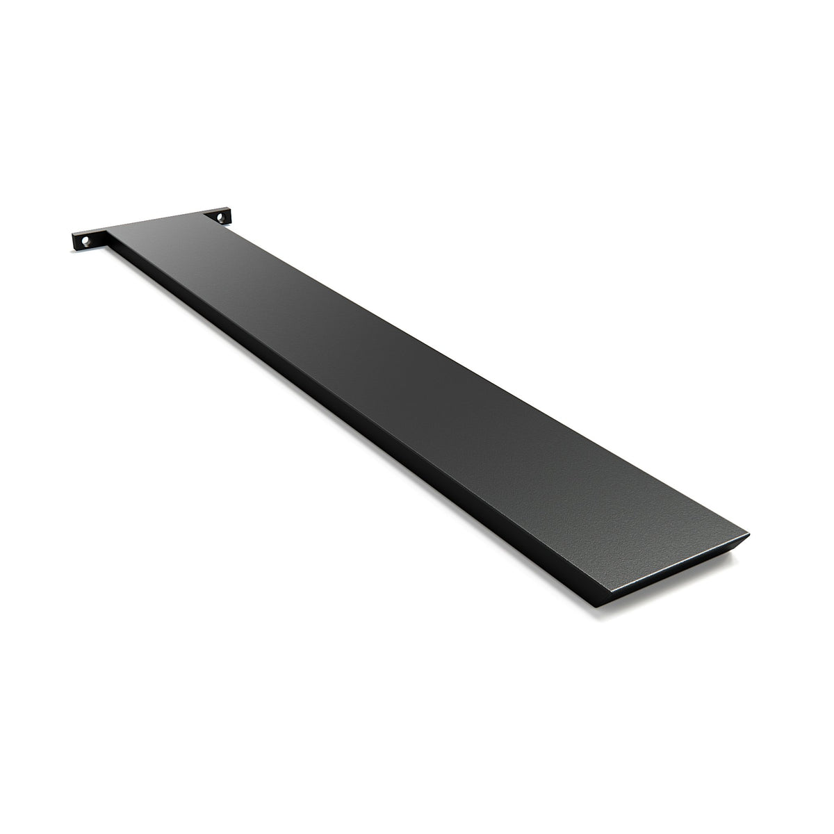 Hidden Island Countertop Bracket in black finish. Evenly distributed support for large countertops.