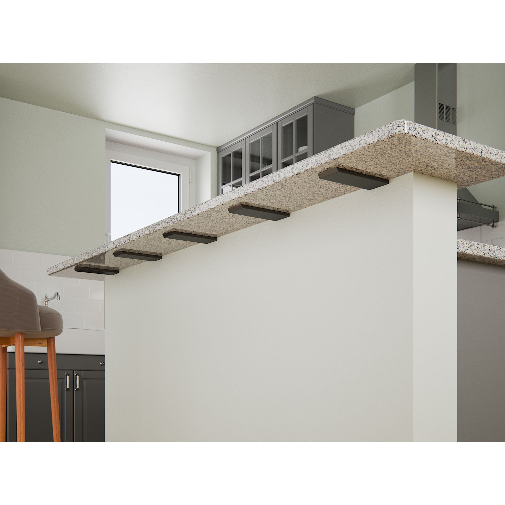 Countertop Support Frame Hidden L Bracket for Granite Countertops | Heavy-Duty Support