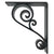 Classic Scroll Iron Corbel 3-Inch Wide