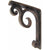 THis is our 1.5inch wide Keaton Iron Corbel with the Old World Finish.