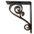 Pictured is the 3-inch wide 10x12 Classic Scroll Corbel with Aged Bronze Iron Finish