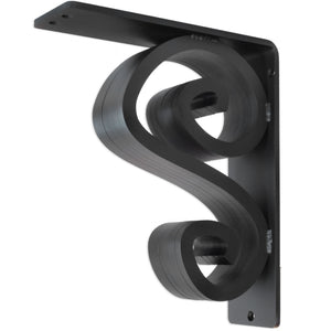This is our 3-inch wide Arts N Crafts Iron Corbel with Black Iron Finish