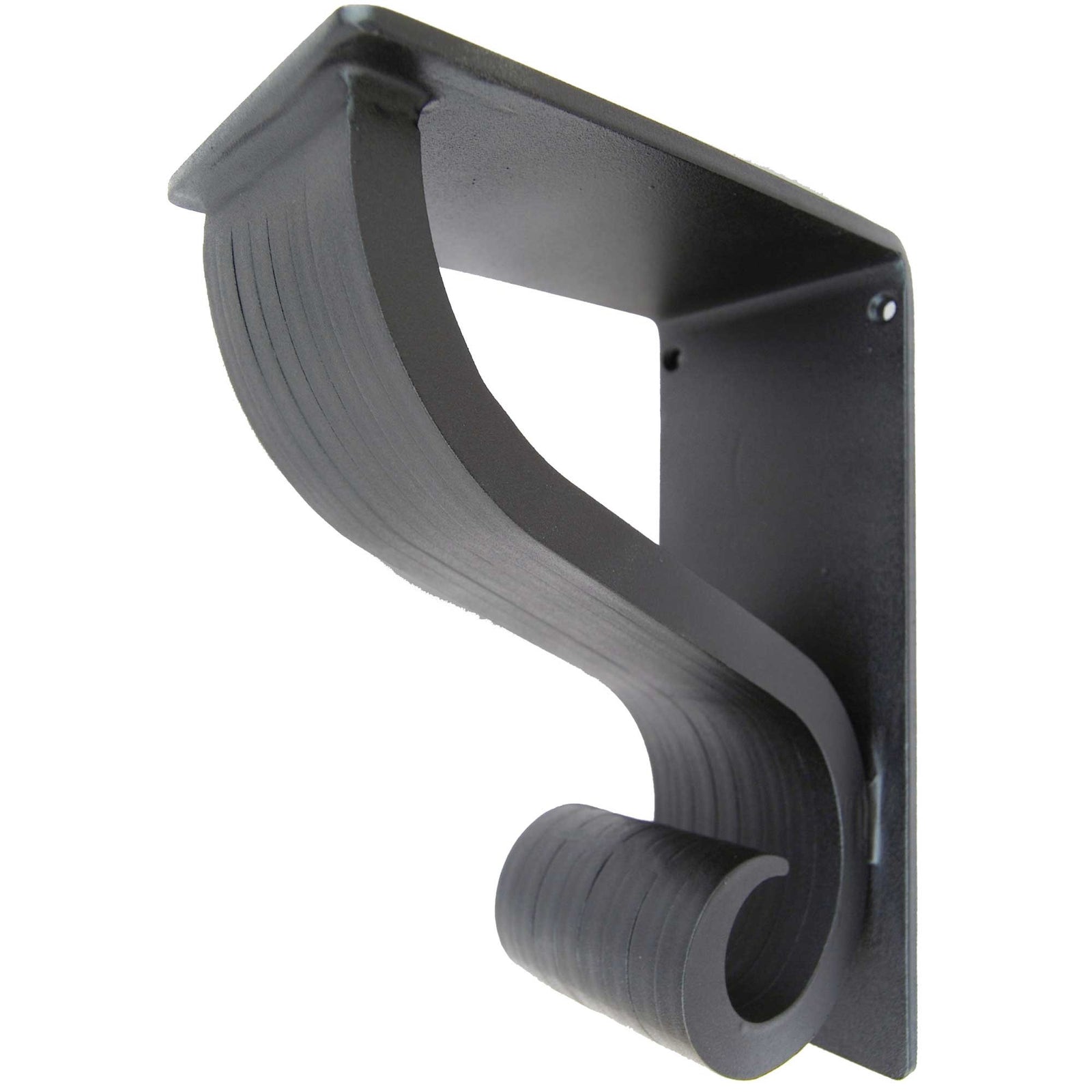 4-inch wide 5.5 x 8 Camden Iron Corbel with black iron finish
