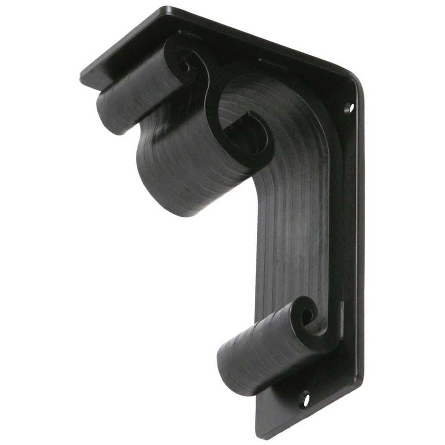 Pictured is the 4-inch wide keaton iron corbel with a black iron finish.