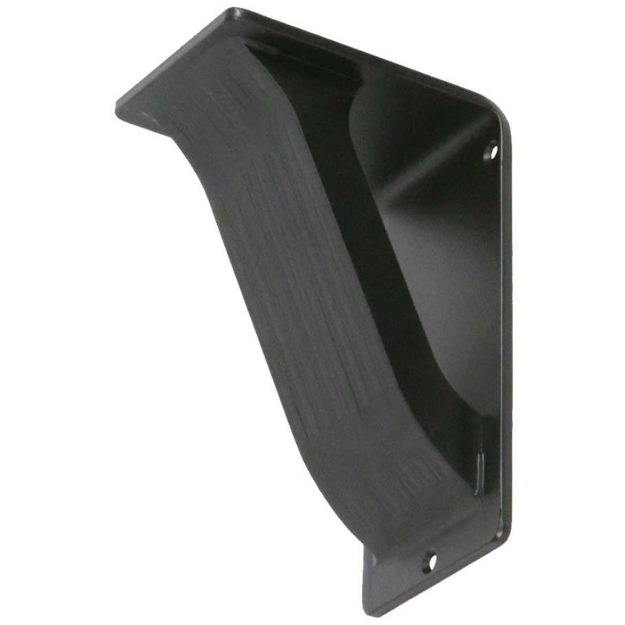 4inch wide Portland Iron Corbel with black iron finish, a countertop support bracket available in 2 bracket sizes
