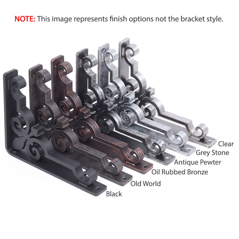 4-Pack Midwest Craft House Cast Iron Bird Brackets – Antique Style, Rusted Finish